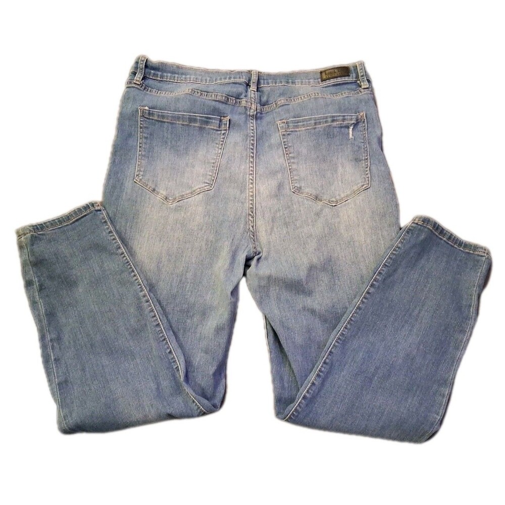 Nicole Miller Skinny Ankle Jeans New York Soho Size 16 High Rise Like New